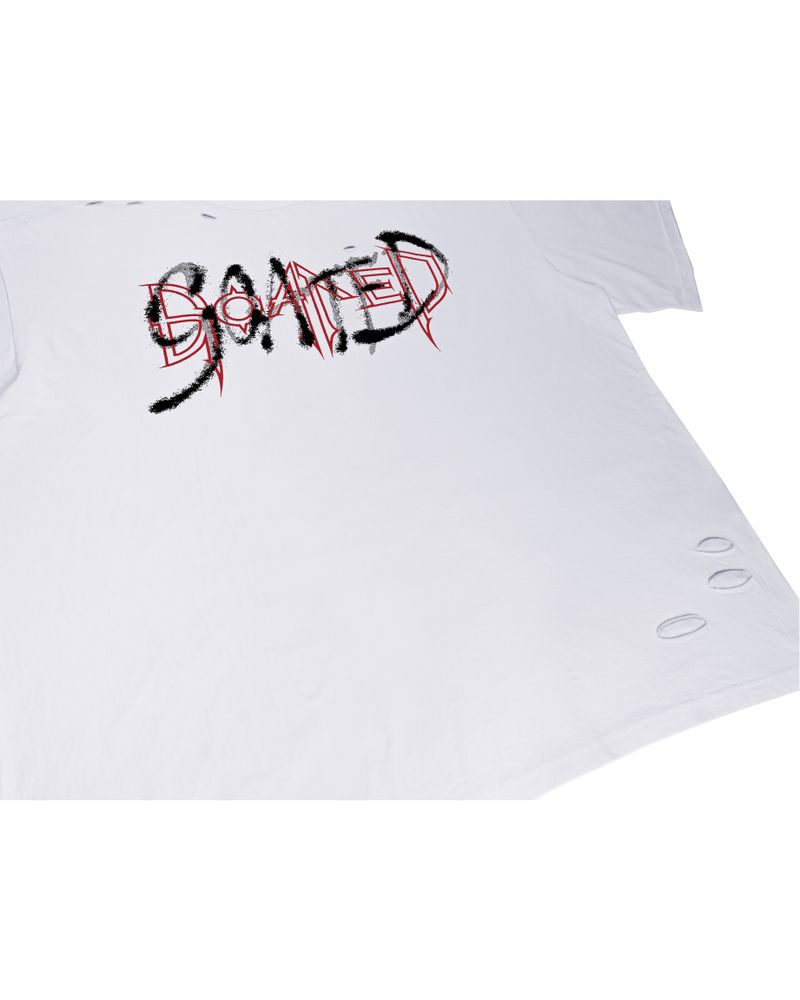 GOATED BLESS CUTTING OVERSIZE T-SHIRT(WHITE)