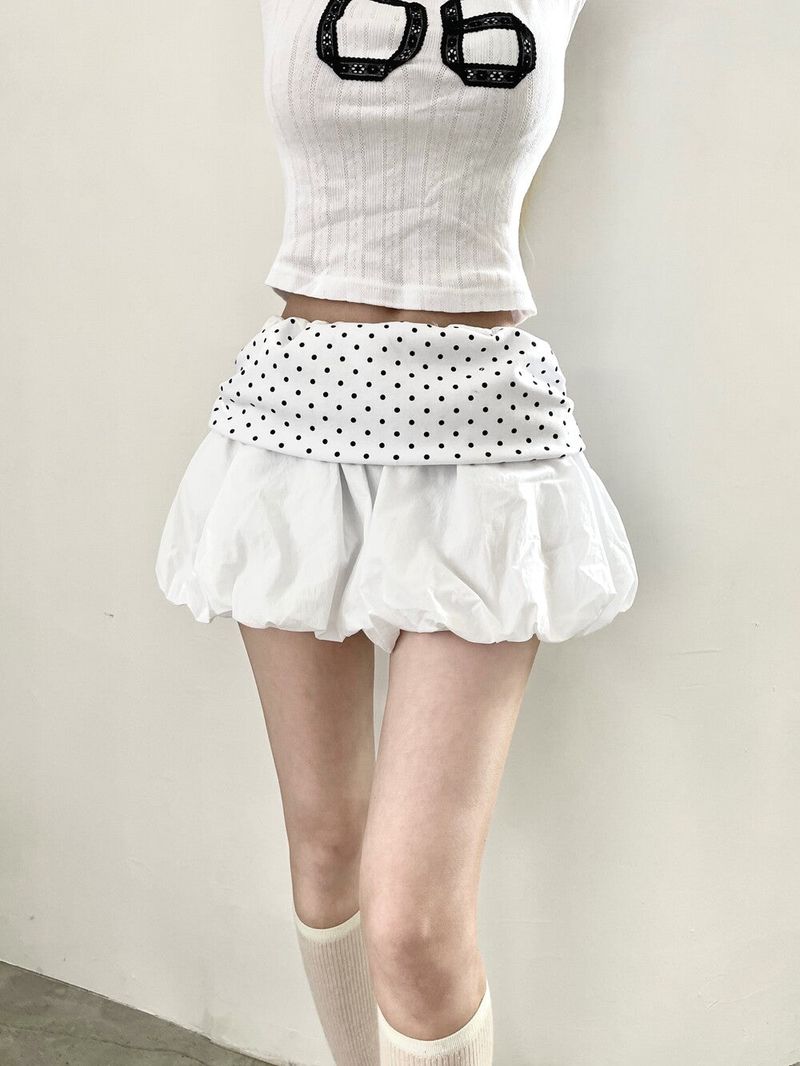 Seow（ソウ）の「1473. Doat flap balloon mini sk (2color)（Skirts）」