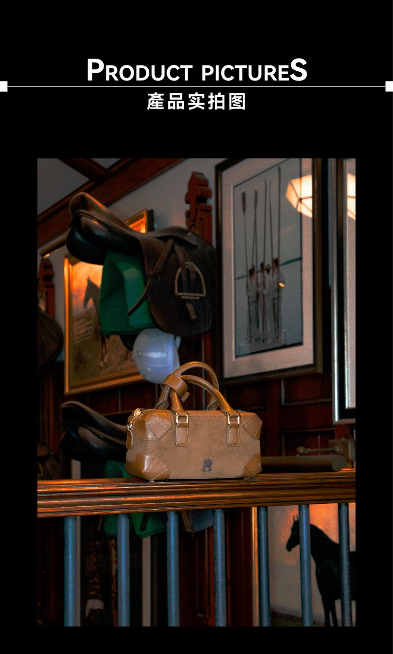 Mini “DOLAT-ABAD” Suede Bowling Bag