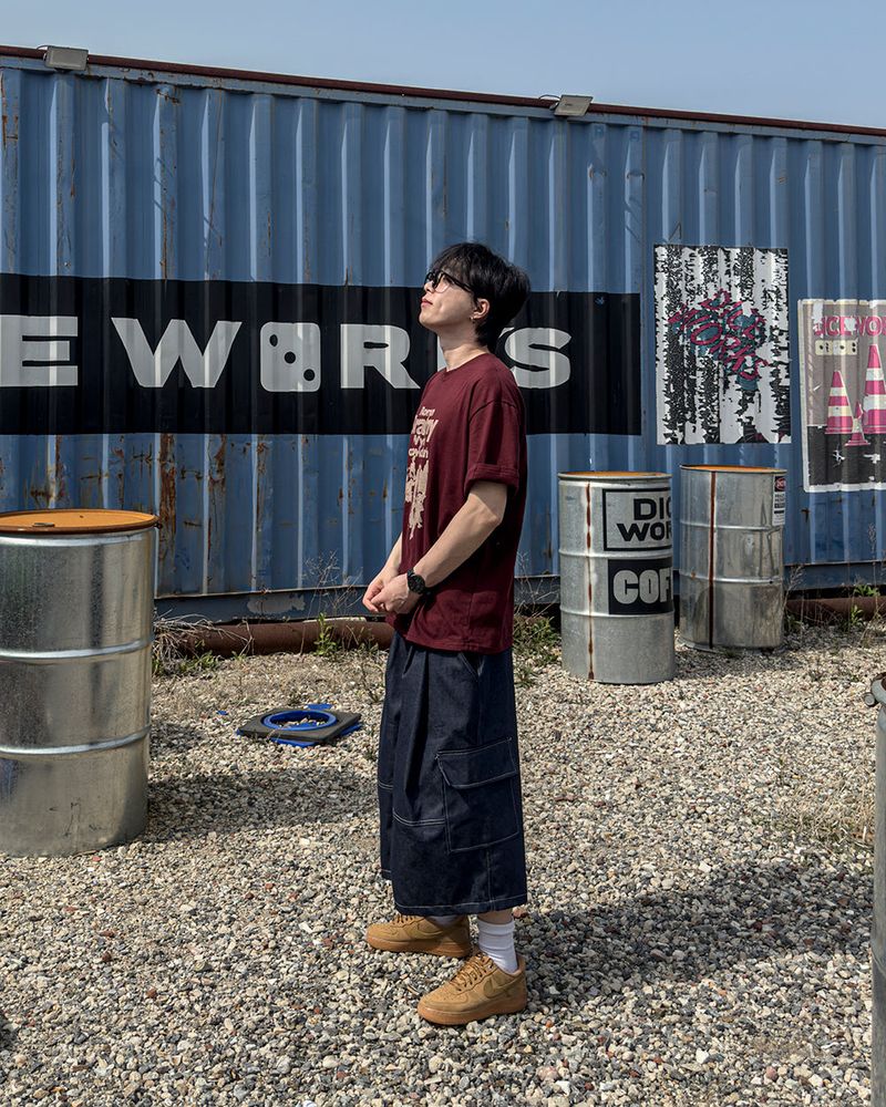 Weaver Printing Oversized Half Sleeve Tee