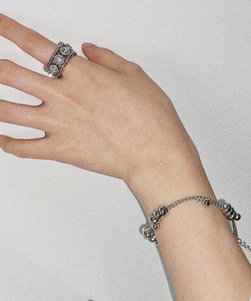 Silver Simple Ring Bracelet
