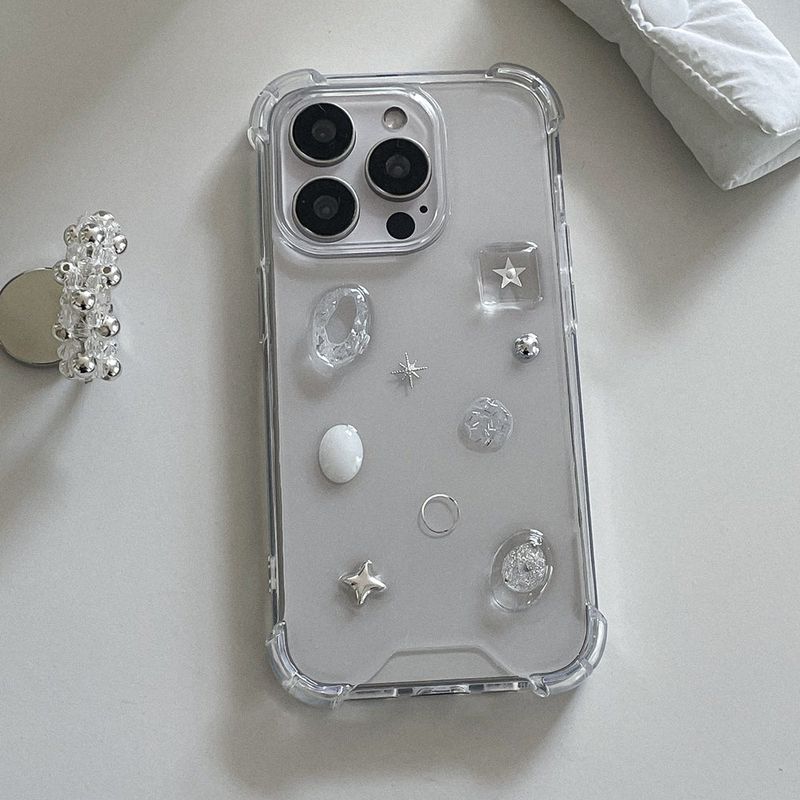 Ellebelle market（エルベルマーケット）の「[made]silver twinkle ver resin phone case （Smartphone Accessories）」