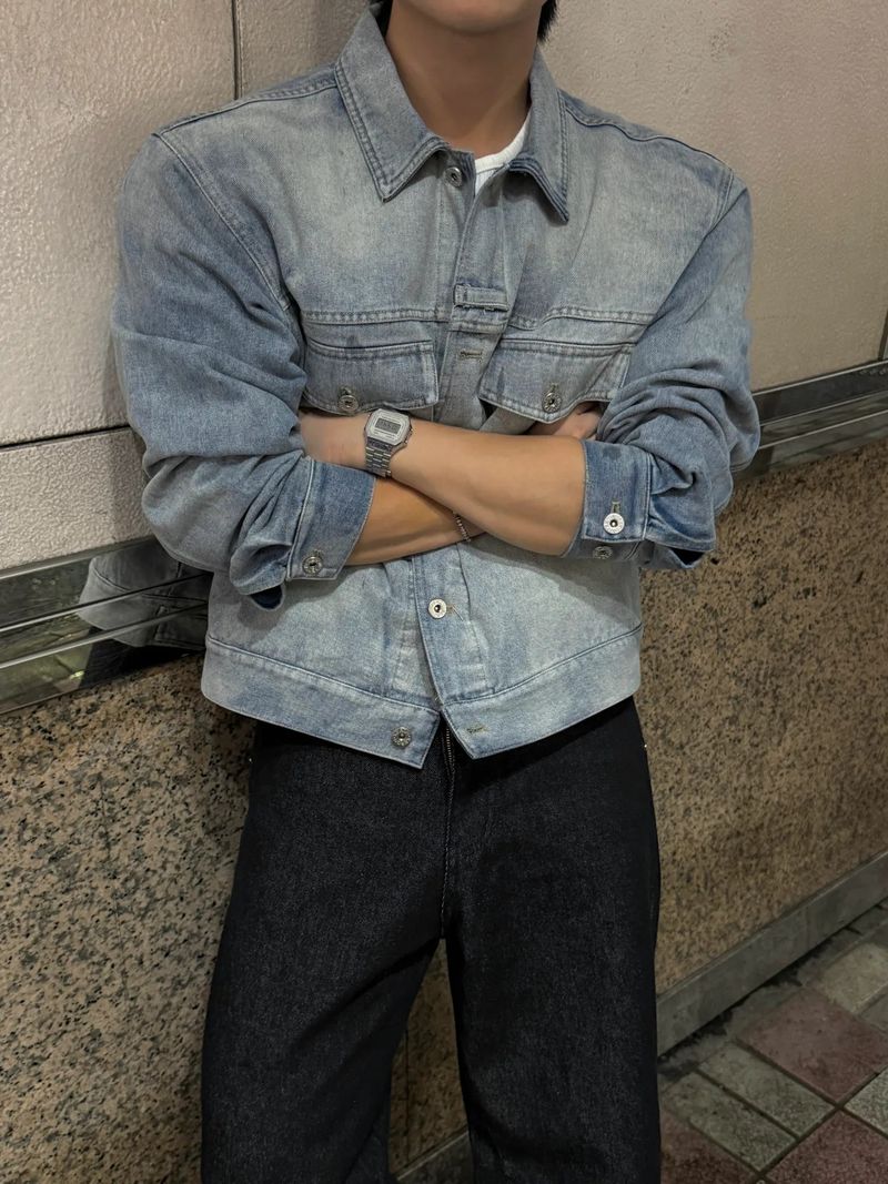 Weather cuff denim jacket