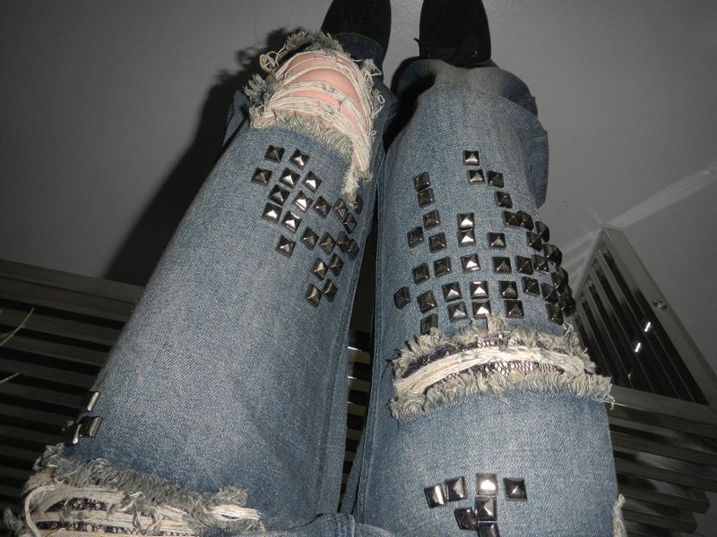 maybe stud dark denim pt
