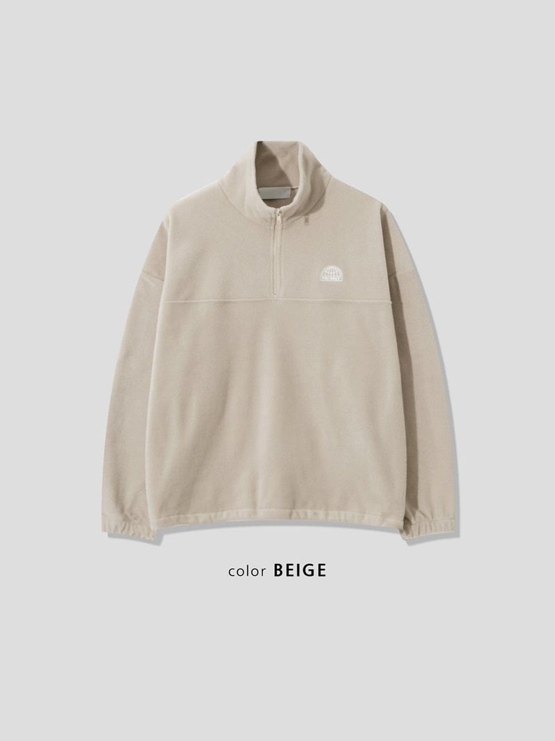 ルアーフリースハーフジップアップTシャツ (5color)