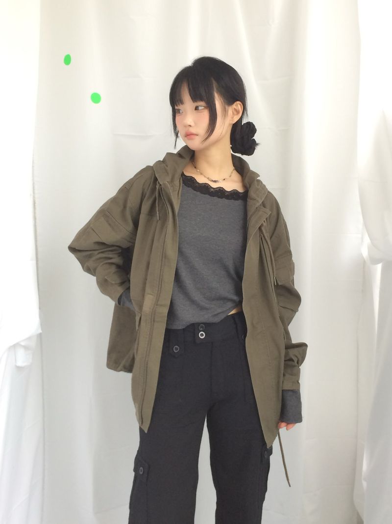 Vintage Pocket Half Bomber Jacket