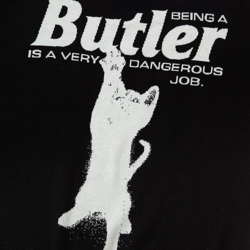 CAT BUTLER Knit Sweater (BLACK)