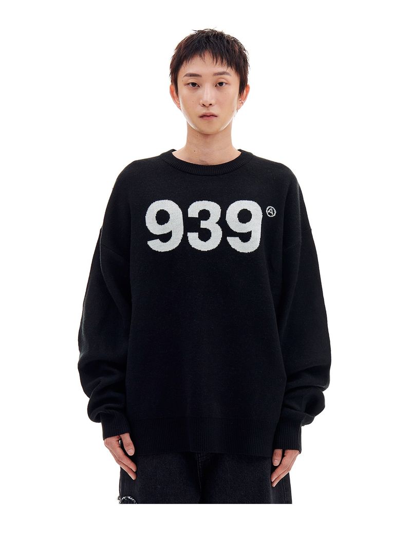 ARCHIVE BOLD(アーカイブボールド)の「939 LOGO KNIT (BLACK)(Tops)」