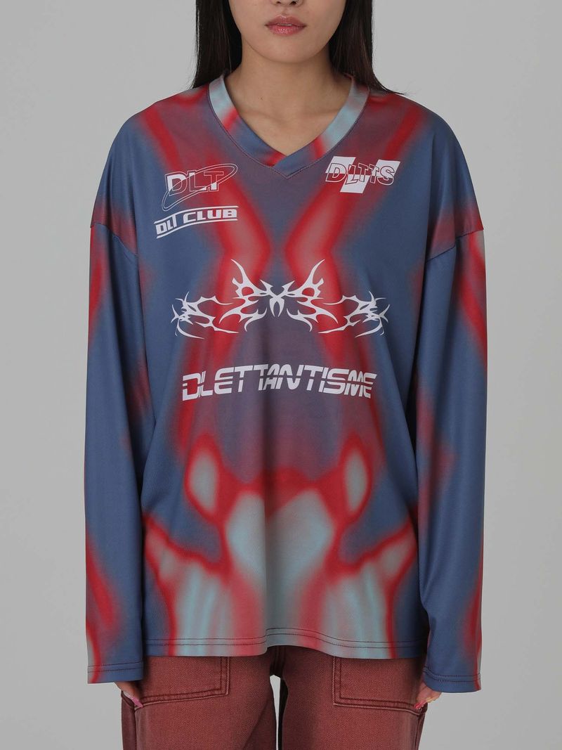 DILETTANTISME(ディレッタンティズム)の「コカスポーツフットボールジャージTシャツ(トップス)」