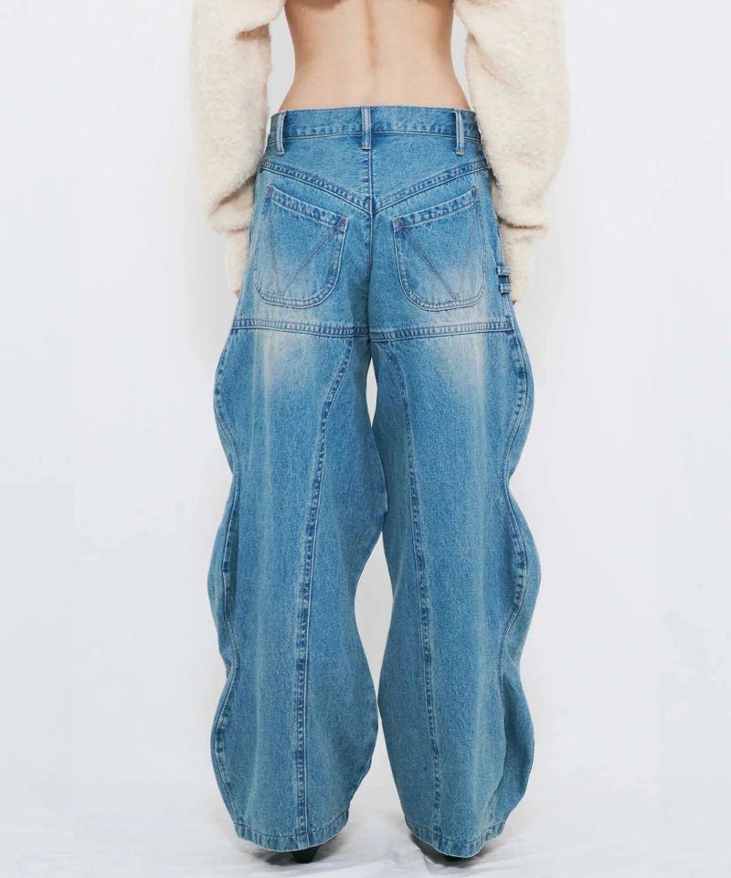 WAVE DENIM PANTS