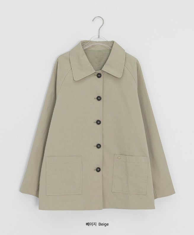 Hitali Cotton Trench Half Jacket