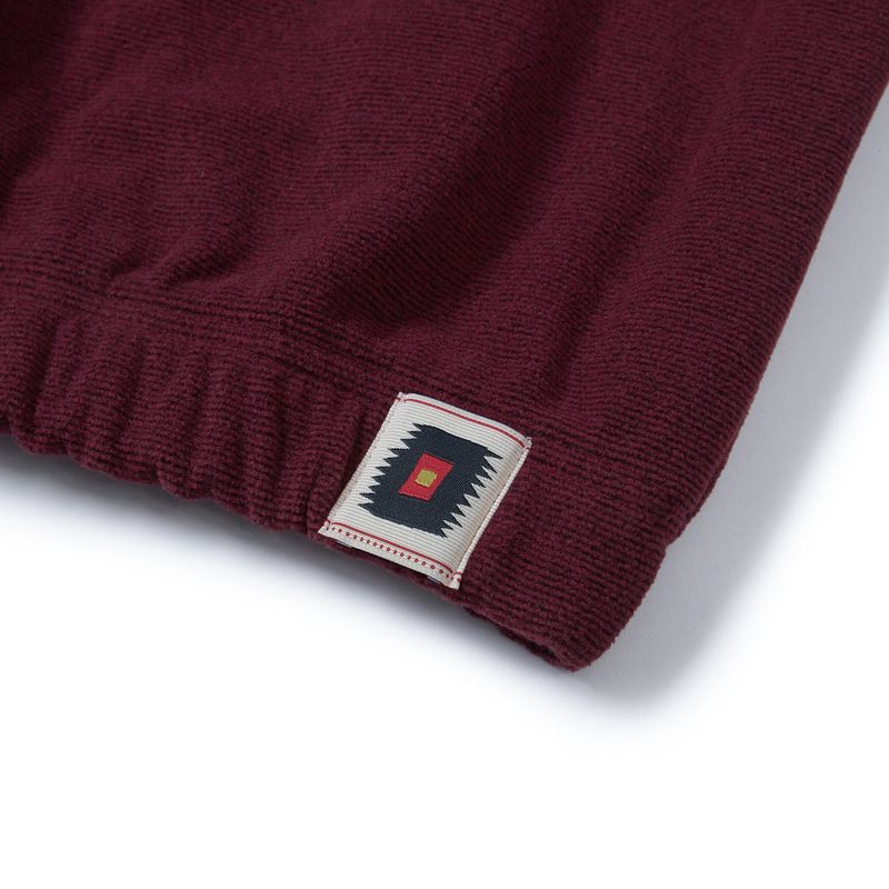 Surface fleece pullover / Rust wine