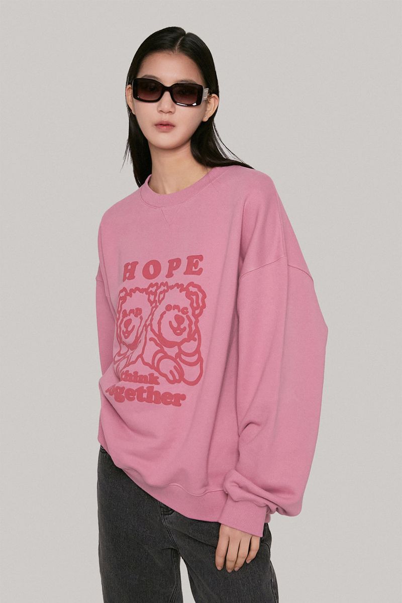 HTT Crewneck_Metal Pink