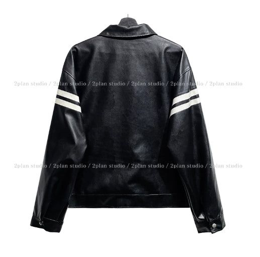 Babel Patch Leather Jacket