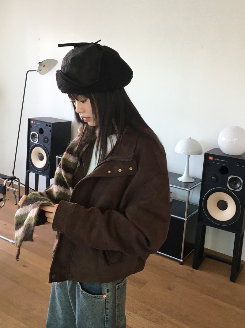Uchi Fleece Nylon Roasted Chestnuts Ear Dori Trooper Hat Hat