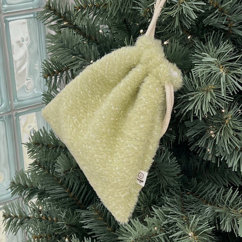 FLUFFY STRING POUCH (2 color)