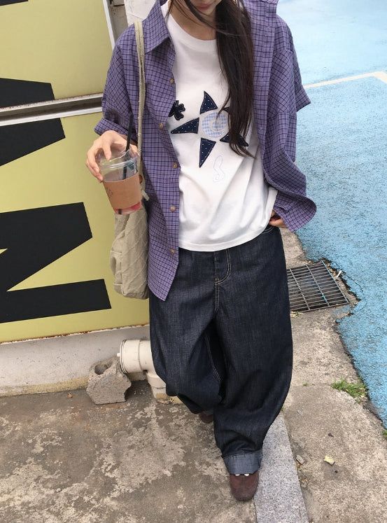 Silin Cut Balloon Wide Denim Pants