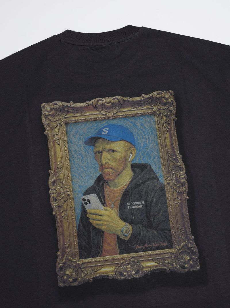 YOUNGFORTY VAN GOGH TEE - CHARCOAL