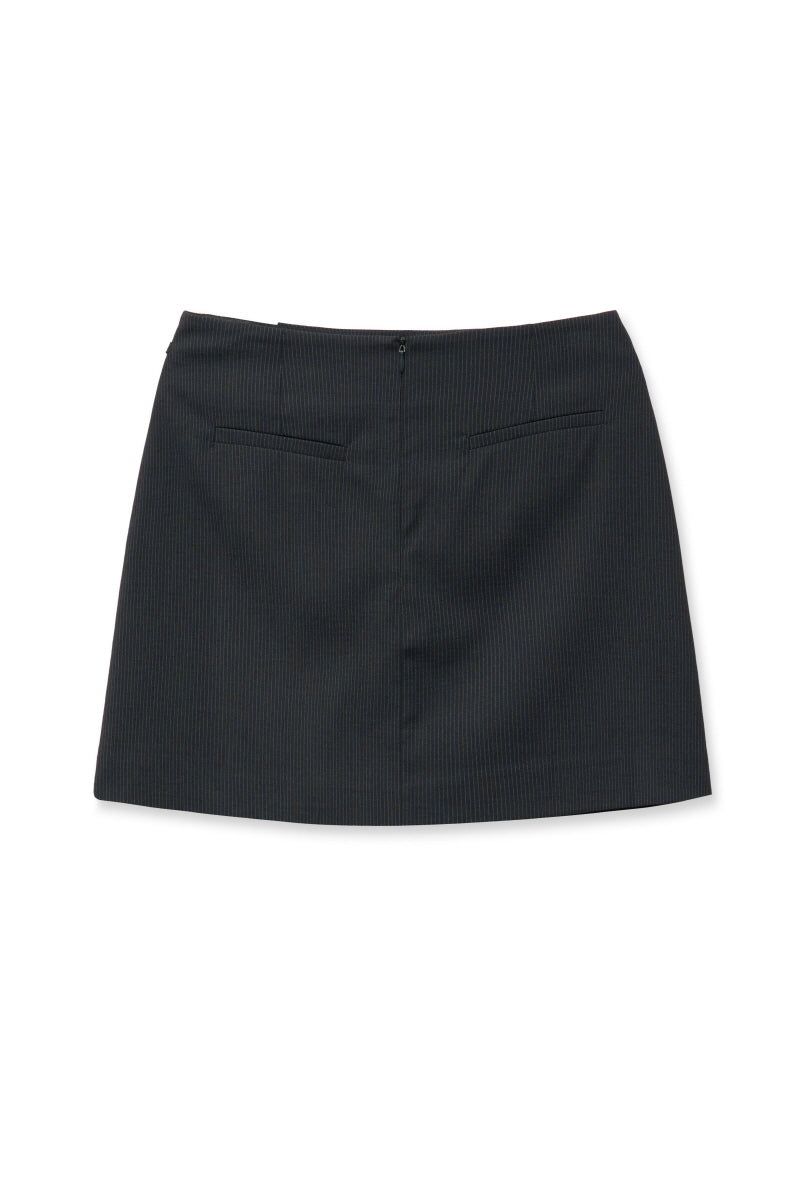 zip skirt (navy)