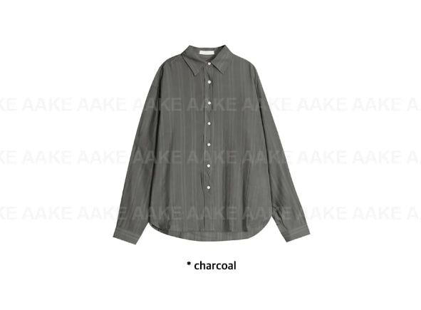 リネンオーバースラブシャツ