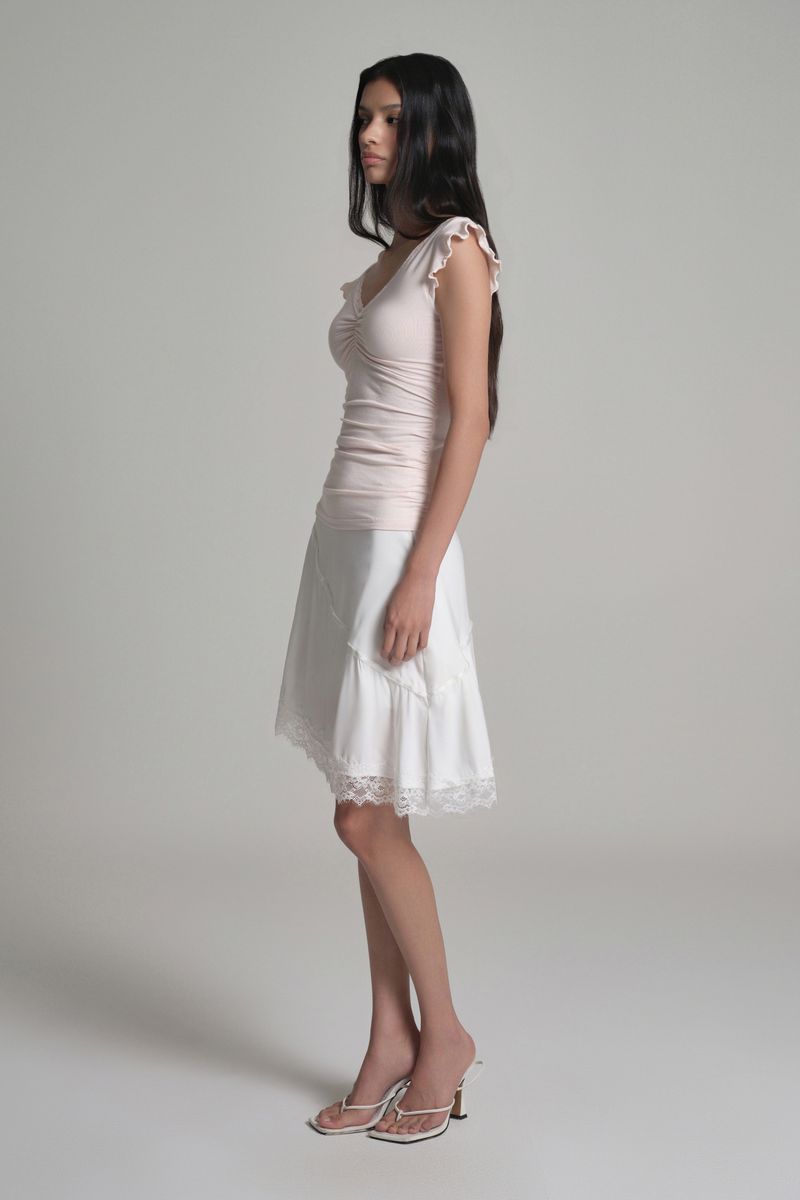 Ballerina Lace Layered Top, Pink