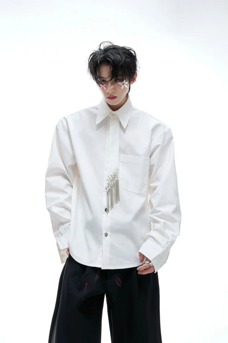Structured Tie Detail Shirt