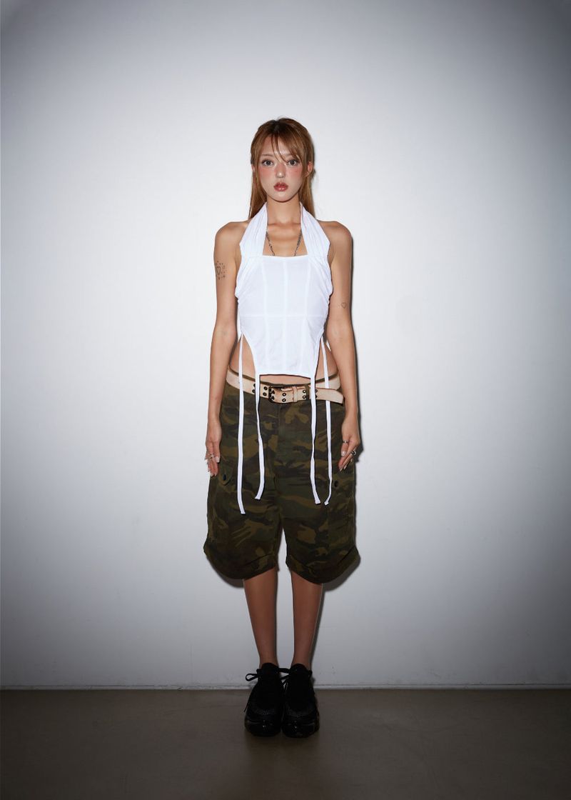 deepinblue（ディープインブルー）の「CORSET SLEEVELESS WHITE（Tops）」