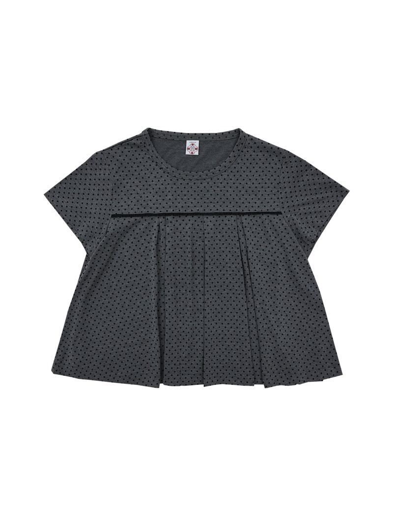 SIWL107(シウォル107)の「Dot Flared Tee (Charcoal)(Tops)」