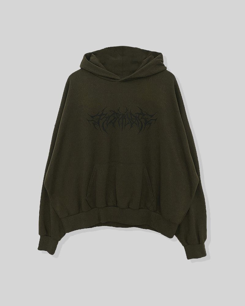 Cable Paint Over Hoodie