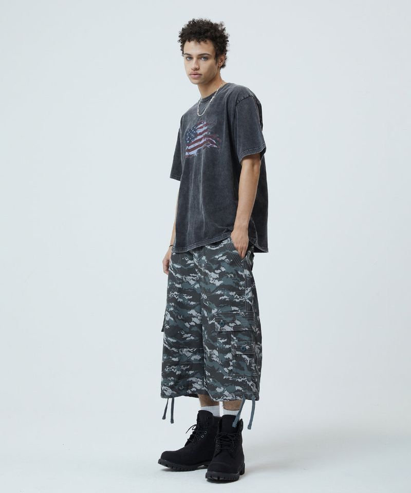 UTILITY CARGO CAMO SHORTS
