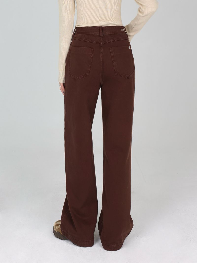 CLOUD FLEECE MAHOGANY COLOR DYEING STRAIGHT DENIM code 26029