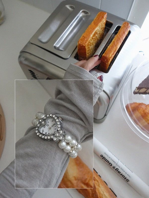 VIVIC（ビビク）の「HEART CLOCK PEARL BRACELET（Accessories）」