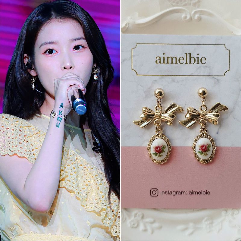aimelbie（アイメルビー）の「メアリーイヤリング - ビンテージローズバージョン（アクセサリー）」
