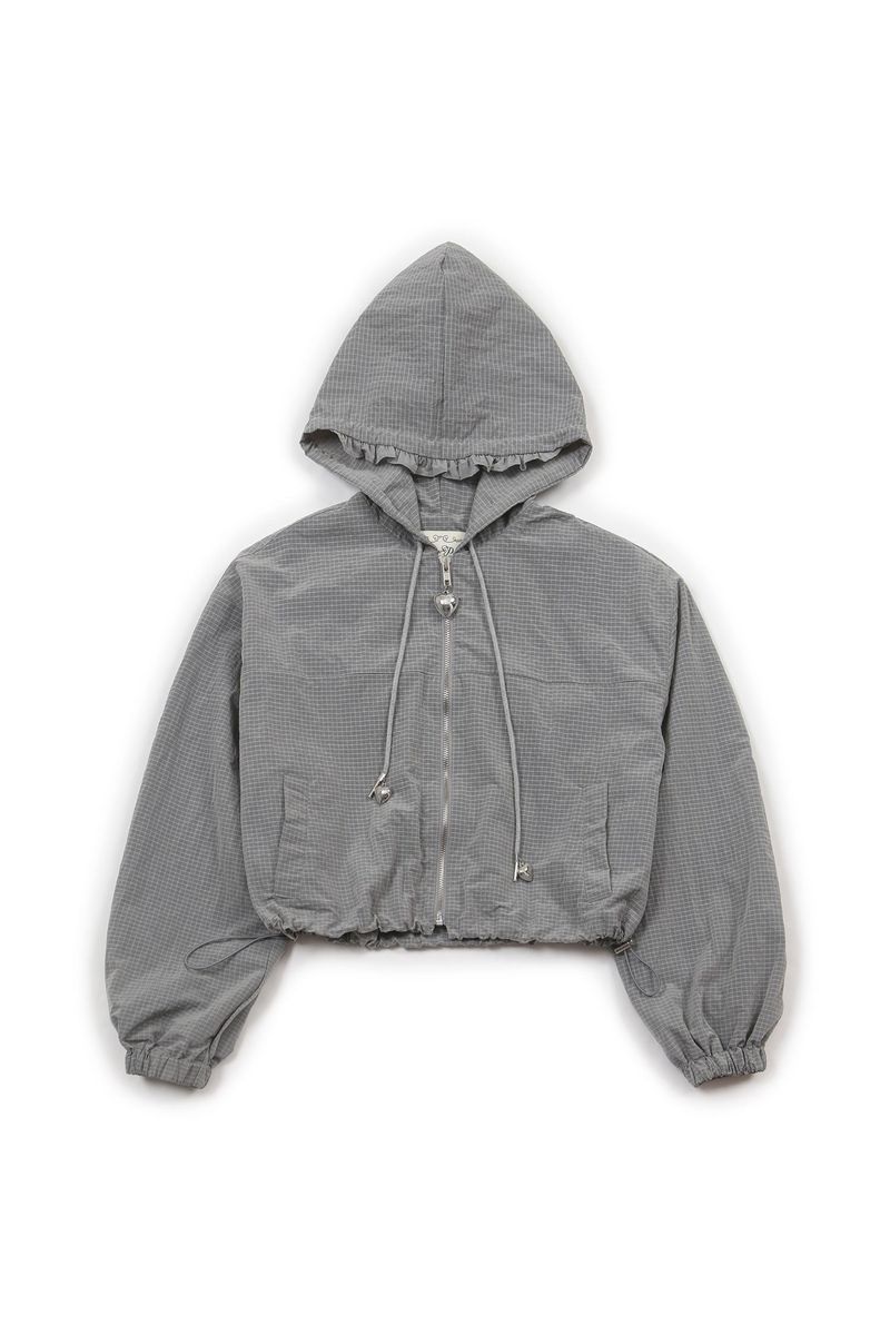POPPALS（ポップパルズ）の「Frilly Woven Jacket [Gray]（Jackets/Outerwear）」