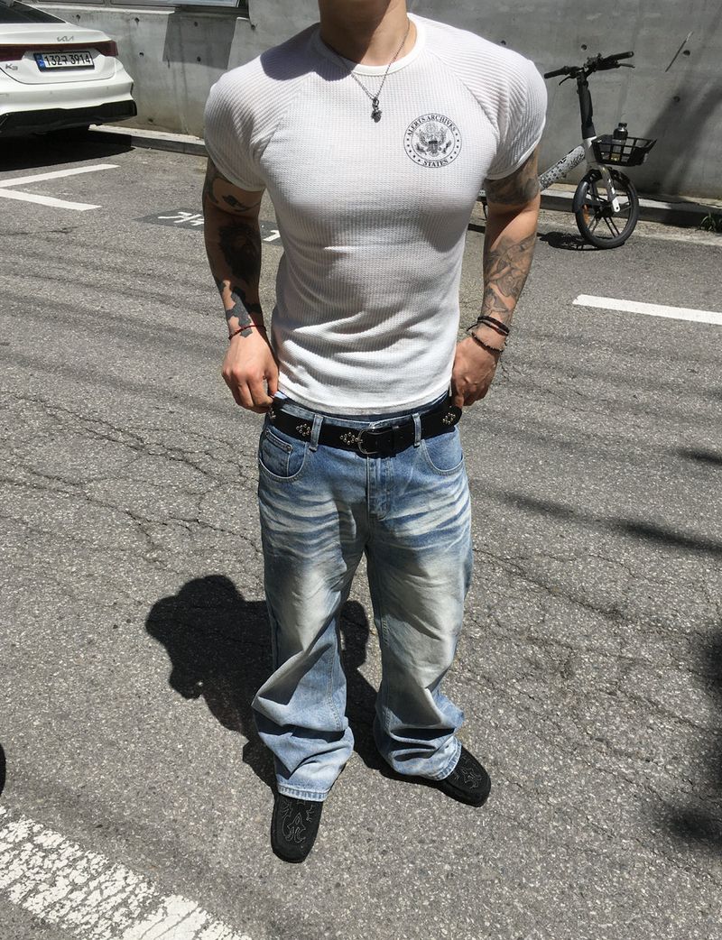 No.1760 US muscle half T (4color)