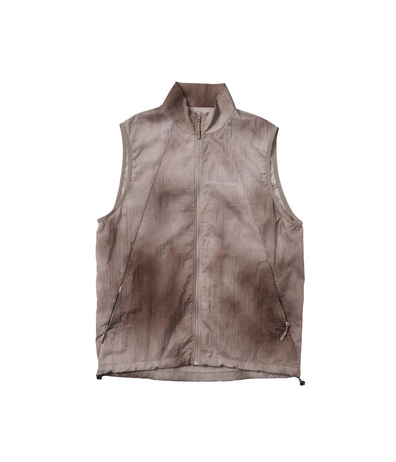 Zeroshell Tie-Dye Lightweight Vest (Brown)