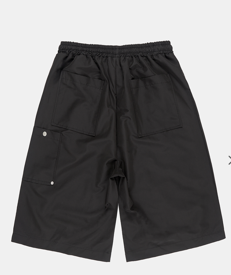 Broher rivet double-knee bermuda pants