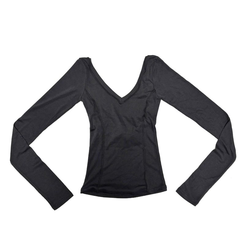 Back strap V neck T