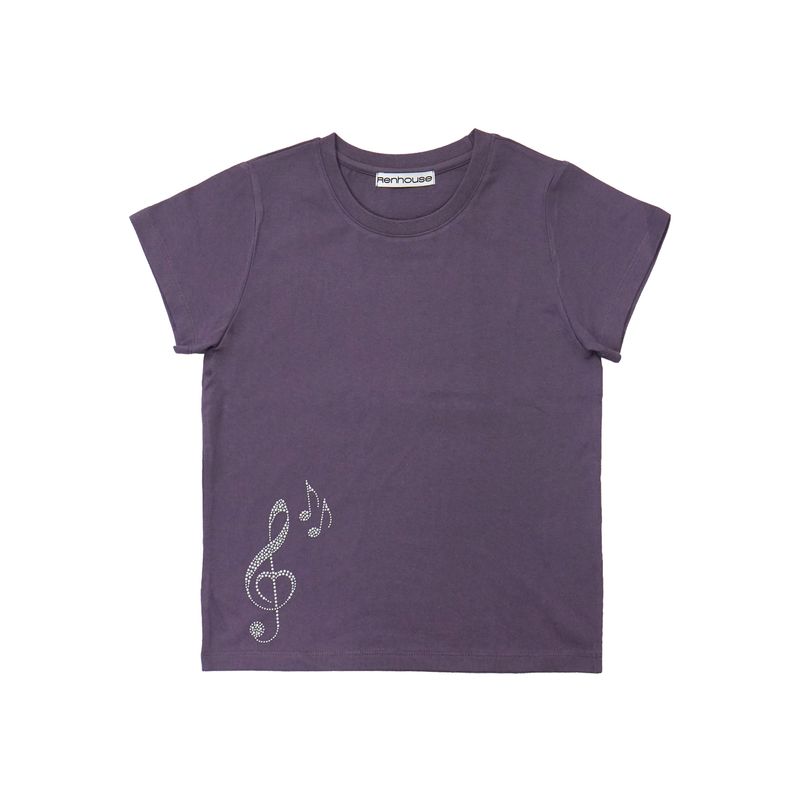 RENHOUSE（レンハウス）の「MUSIC NOTE HOTFIX T-SHIRTS PURPLE（Tops）」