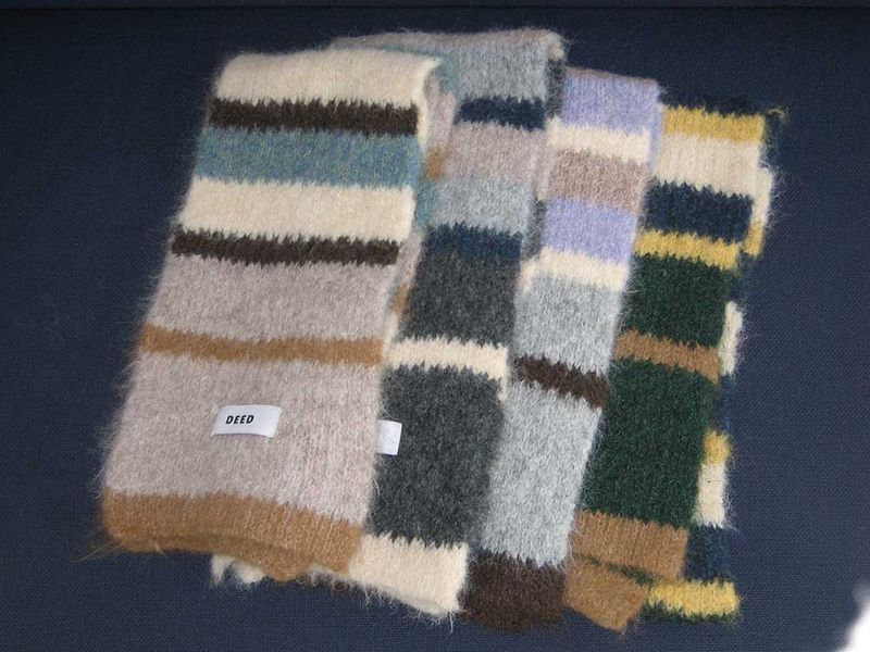 WOOL BLEND COLOR MUFFLER