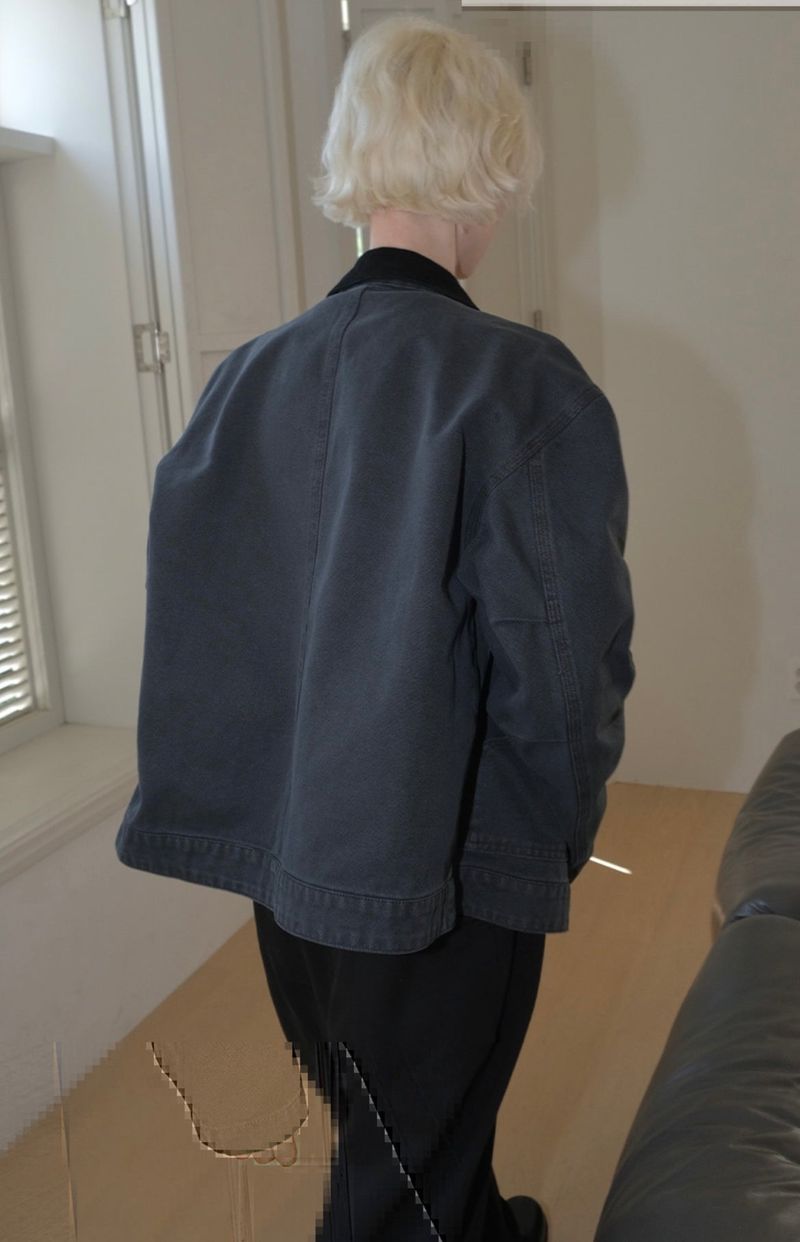 C WASHED WORK JACKET_NAVY