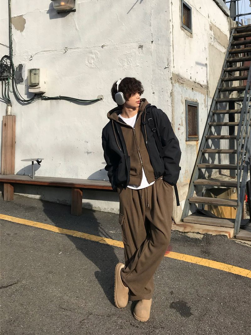 [SET] LMN Sturbo Corduroy Hooded Zip-Up + Cargo Pants (5 colors)