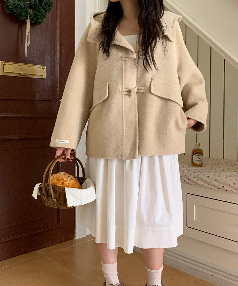 Duffle Half-Length Handmade Coat Jacket