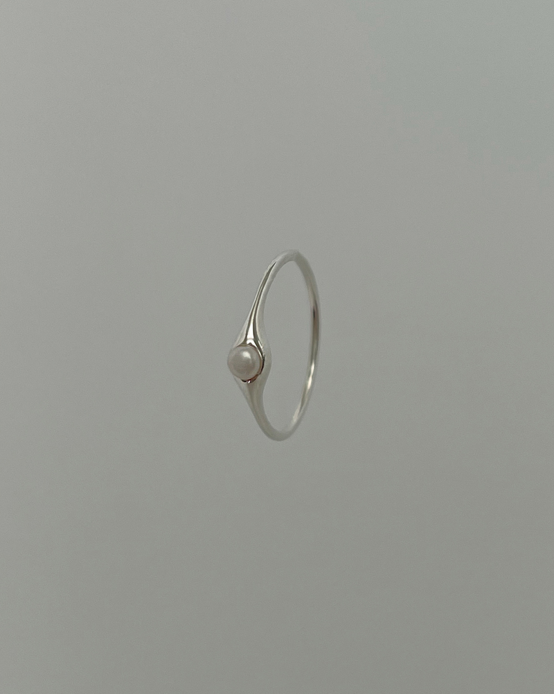 Float pearl ring (silver) *1PCS