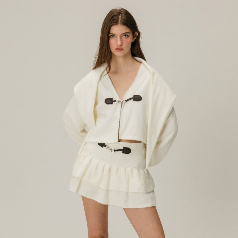 MOIFAIRE（モイフェア）の「SNOWFLAKE TIERED SKIRT PANTS / IVORY（Skirts）」