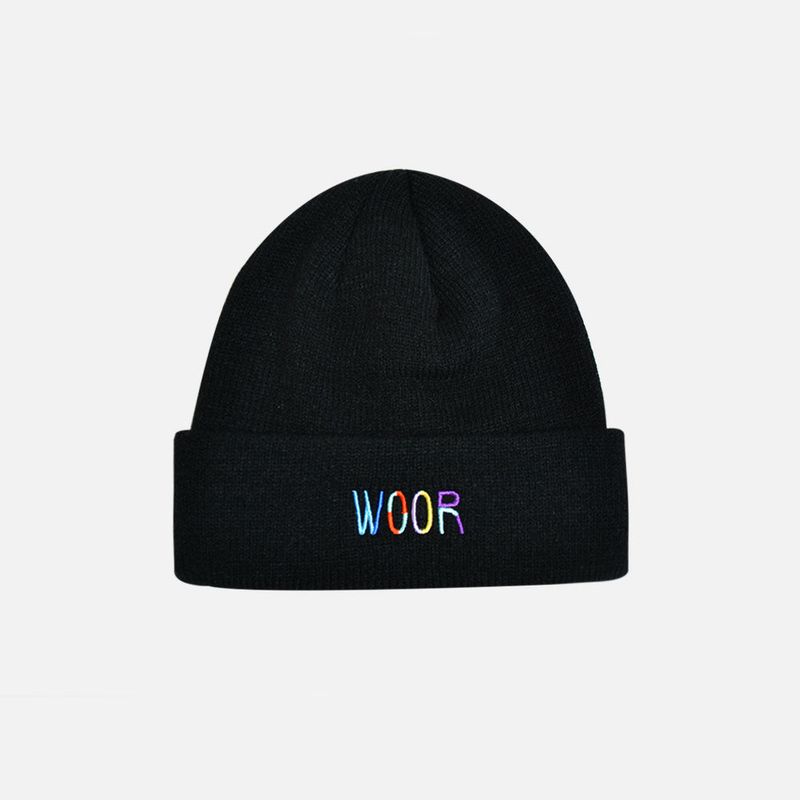 WOOR（ウール）の「WOOR LONG CUFF BEANIE (BLACK)（Hats）」