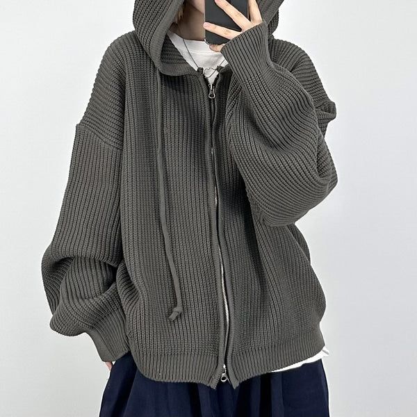 PEARCLAN（ペアクラン）の「Warm hooded knit zip-up（Tops）」