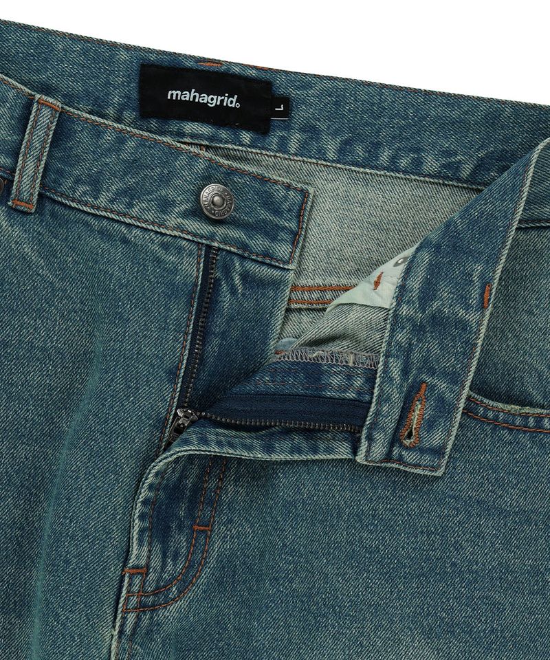 MUD WASHING DENIM PANT