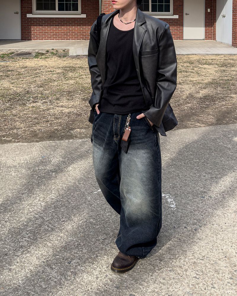 Heritage Leather Blazer Jacket