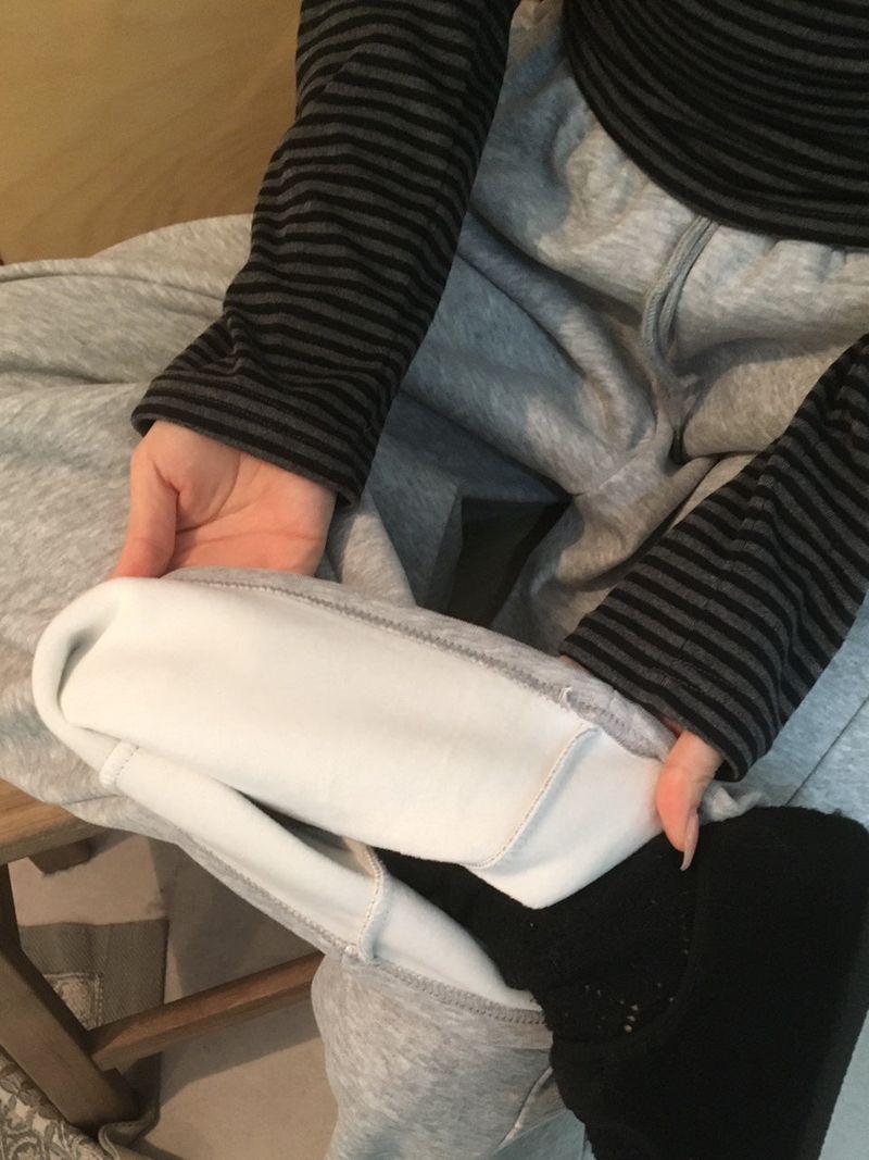 Fur zip-up set